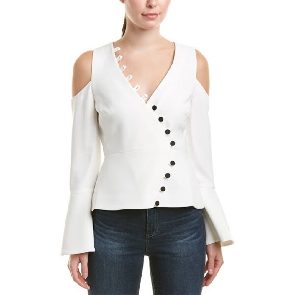 Alexis white button down